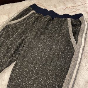 Textured Jogger Pants with Side Stripes